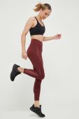 Легінси для тренувань Reebok Identity колір бордовий однотонні Легінси для тренувань Reebok Identity колір бордовий однотонні