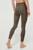 Легінси для йоги Reebok колір зелений однотонні