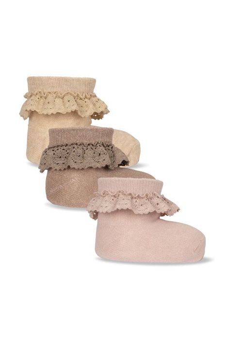 Дитячі шкарпетки Konges Sl?jd 3-pack колір рожевий (3533670) Дитячі шкарпетки Konges Sl?jd 3-pack колір рожевий (3533670)