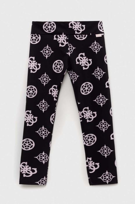 Дитячі легінси Guess колір чорний візерунок (3296726) Дитячі легінси Guess колір чорний візерунок (3296726)