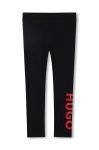 Дитячі легінси HUGO колір чорний з принтом (3424984) Дитячі легінси HUGO колір чорний з принтом (3424984)