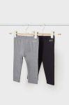 Легінси для немовлят Mayoral 2-pack колір сірий однотонні