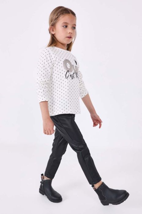 Дитячі легінси Mayoral колір бежевий однотонні (3421021) Дитячі легінси Mayoral колір бежевий однотонні (3421021)