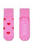 Дитячі шкарпетки Happy Socks Antislip Heart & Big Dot 2-pack колір рожевий