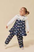 Дитячі бавовняні легінси Konges Sl?jd колір синій візерунок (3678893) Дитячі бавовняні легінси Konges Sl?jd колір синій візерунок (3678893)