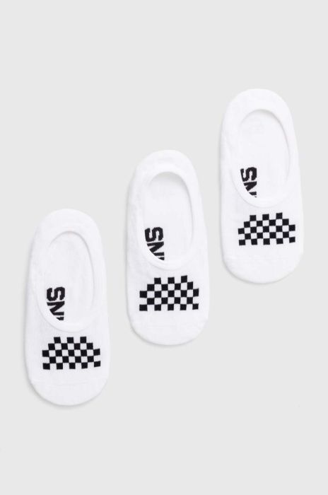 Шкарпетки Vans CLASSIC CANOODLE VN0007BCYB21 3-pack колір білий Шкарпетки Vans CLASSIC CANOODLE VN0007BCYB21 3-pack колір білий