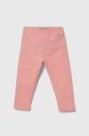 Дитячі легінси United Colors of Benetton колір рожевий однотонні (3388278) Дитячі легінси United Colors of Benetton колір рожевий однотонні (3388278)