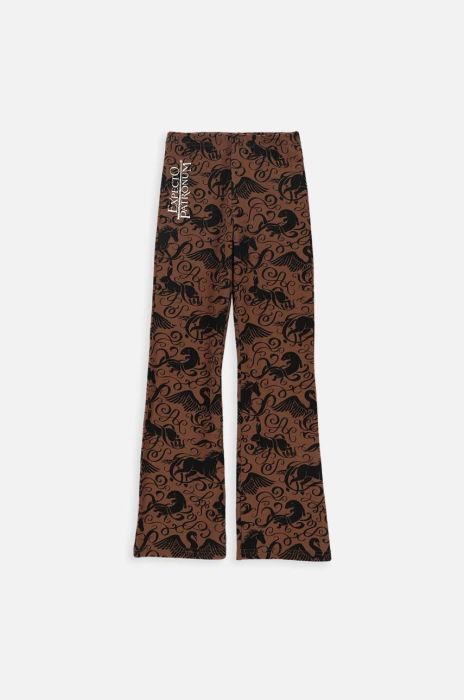 Дитячі штани Coccodrillo колір коричневий візерунок Дитячі штани Coccodrillo колір коричневий візерунок