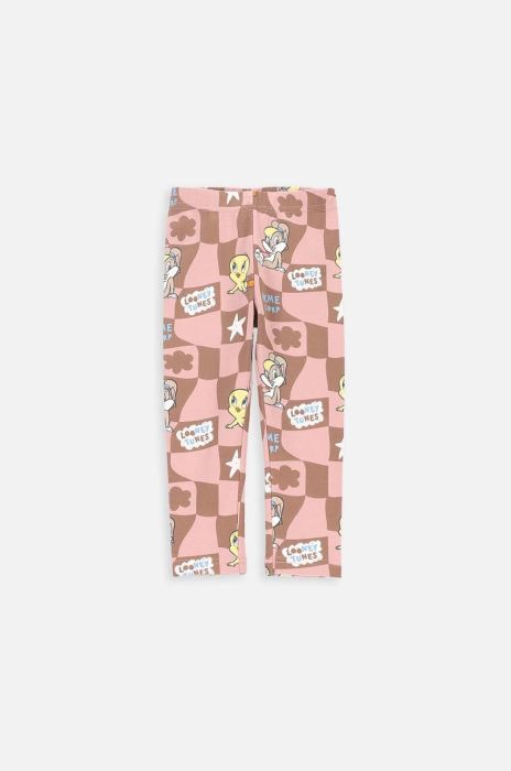 Легінси для немовлят Coccodrillo колір коричневий візерунок Легінси для немовлят Coccodrillo колір коричневий візерунок