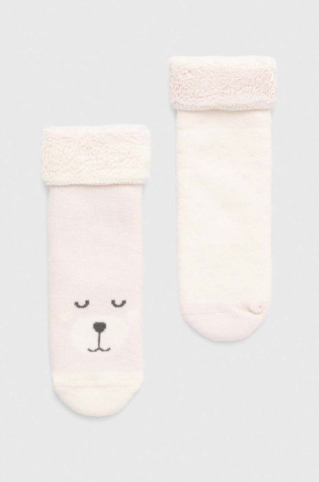 Шкарпетки для немовлят United Colors of Benetton 2-pack колір рожевий (3538016) Шкарпетки для немовлят United Colors of Benetton 2-pack колір рожевий (3538016)