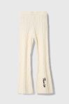 Дитячі легінси Pinko Up колір бежевий однотонні Дитячі легінси Pinko Up колір бежевий однотонні