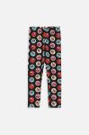 Дитячі легінси Coccodrillo ZC3122103PUK PEPPED UP KIDS колір чорний візерунок Дитячі легінси Coccodrillo ZC3122103PUK PEPPED UP KIDS колір чорний візерунок