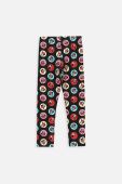 Дитячі легінси Coccodrillo ZC3122103PUK PEPPED UP KIDS колір чорний візерунок Дитячі легінси Coccodrillo ZC3122103PUK PEPPED UP KIDS колір чорний візерунок