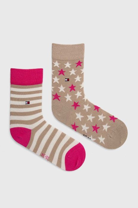 Дитячі шкарпетки Tommy Hilfiger 2-pack колір рожевий (3511996) Дитячі шкарпетки Tommy Hilfiger 2-pack колір рожевий (3511996)
