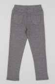 Дитячі легінси zippy колір сірий однотонні