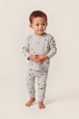 Дитячі легінси Konges Sl?jd колір сірий візерунок