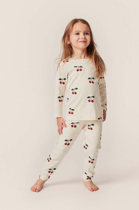 Дитячі легінси Konges Sl?jd колір червоний візерунок