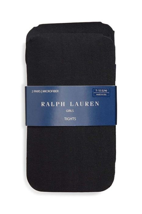 Дитячі колготки Polo Ralph Lauren 2-pack колір чорний (3643351) Дитячі колготки Polo Ralph Lauren 2-pack колір чорний (3643351)