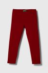 Дитячі легінси United Colors of Benetton колір червоний однотонні (3394518) Дитячі легінси United Colors of Benetton колір червоний однотонні (3394518)