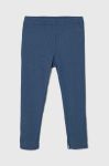 Дитячі легінси United Colors of Benetton однотонні колір блакитний (3650944) Дитячі легінси United Colors of Benetton однотонні колір блакитний (3650944)
