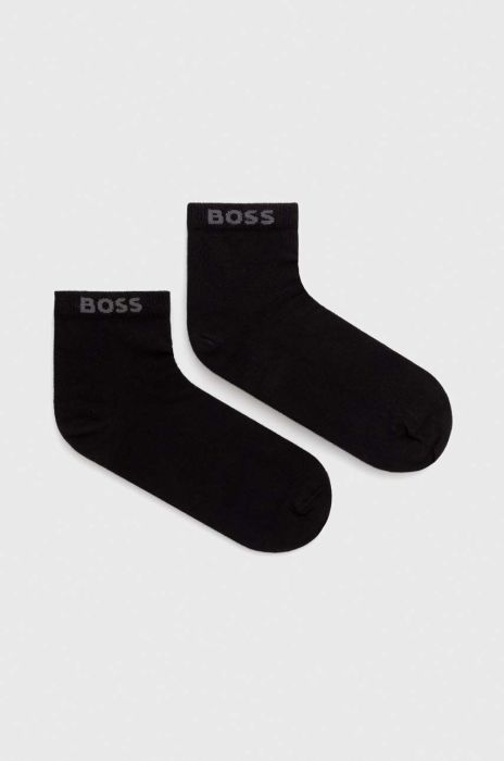 Шкарпетки BOSS 2-pack чоловічі колір чорний (3296782) Шкарпетки BOSS 2-pack чоловічі колір чорний (3296782)