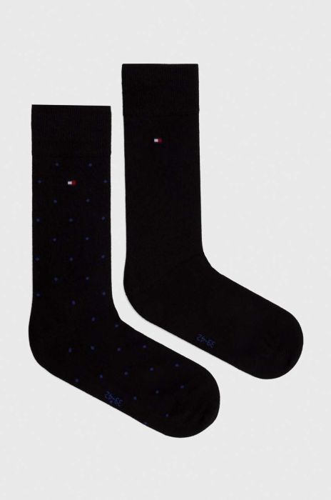 Шкарпетки Tommy Hilfiger 2-pack чоловічі колір чорний (3641643) Шкарпетки Tommy Hilfiger 2-pack чоловічі колір чорний (3641643)