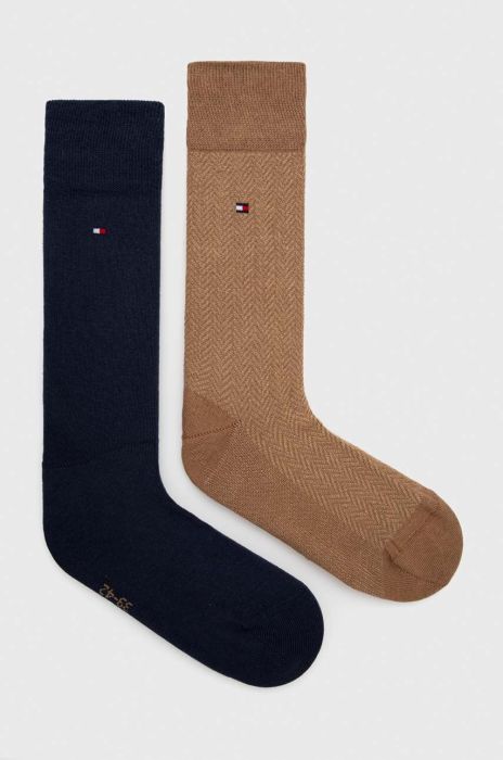 Шкарпетки Tommy Hilfiger 2-pack чоловічі колір коричневий (3648196) Шкарпетки Tommy Hilfiger 2-pack чоловічі колір коричневий (3648196)