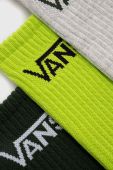 Шкарпетки Vans 3-pack чоловічі колір зелений Шкарпетки Vans 3-pack чоловічі колір зелений
