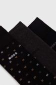 Шкарпетки BOSS 3-pack чоловічі колір чорний (3558119) Шкарпетки BOSS 3-pack чоловічі колір чорний (3558119)