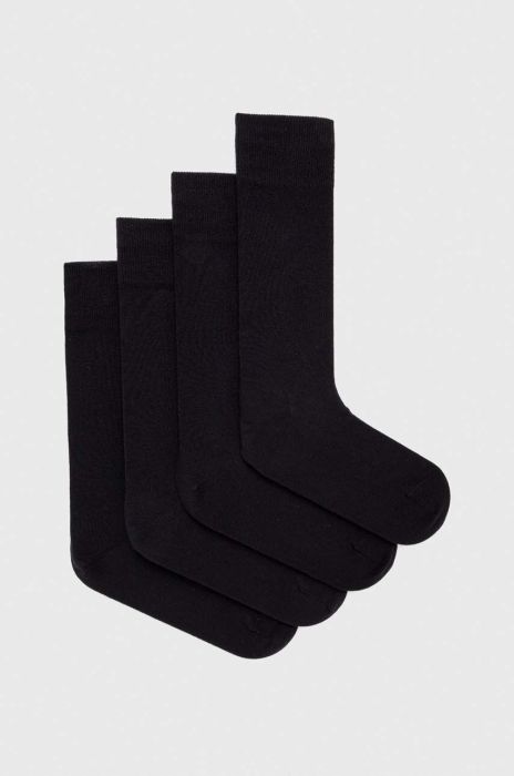 Шкарпетки HUGO 4-pack чоловічі колір чорний Шкарпетки HUGO 4-pack чоловічі колір чорний