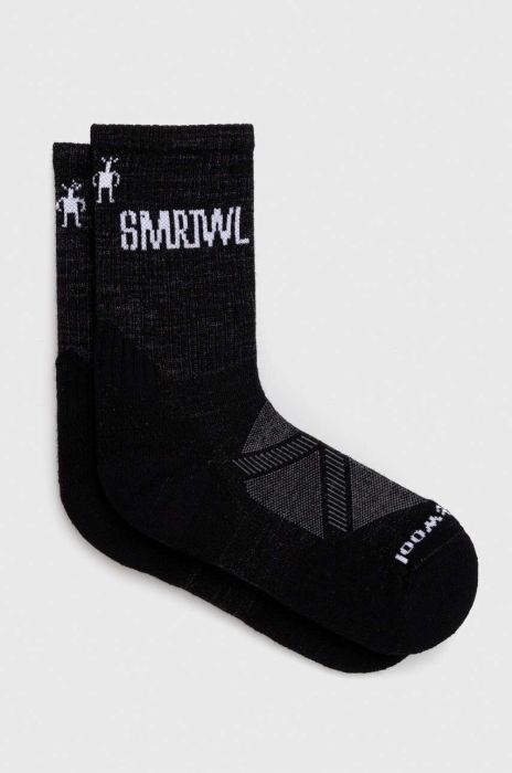 Шкарпетки Smartwool Athletic SMRTWL Logo колір чорний Шкарпетки Smartwool Athletic SMRTWL Logo колір чорний