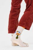 Шкарпетки Happy Socks Grow Wild Crew Sock колір бежевий