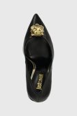 Шкіряні туфлі Just Cavalli колір чорний 75RA3S04ZP273899