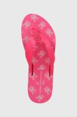 В'єтнамки Tommy Hilfiger TH ELEVATED FLIP FLOP жіночі колір рожевий на плоскому ходу FW0FW07420