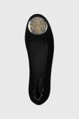 Замшеві балетки Tory Burch Claire Ballet колір чорний  147378-001 Замшеві балетки Tory Burch Claire Ballet колір чорний  147378-001