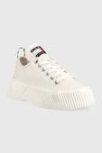 Кеди Tommy Jeans TJW VULC PLAT. LC DENIM жіночі колір білий EN0EN02202