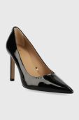 Шкіряні туфлі BOSS Janet Pump 90-P_N колір чорний 50498758
