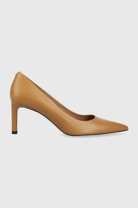 Шкіряні туфлі BOSS Janet Pump 70-N_N колір коричневий 50498836 Шкіряні туфлі BOSS Janet Pump 70-N_N колір коричневий 50498836