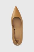 Шкіряні туфлі BOSS Janet Pump 70-N_N колір коричневий 50498836 Шкіряні туфлі BOSS Janet Pump 70-N_N колір коричневий 50498836