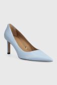 Шкіряні туфлі BOSS Janet Pump 70-N_N 50498836 колір блакитний Шкіряні туфлі BOSS Janet Pump 70-N_N 50498836 колір блакитний