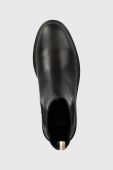 Черевики BOSS Vanity жіночі колір чорний на плоскому ходу 50498795