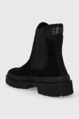 Замшеві черевики Gant Frenzyn жіночі колір чорний на плоскому ходу 27553337.G00