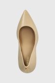 Шкіряні туфлі Guess SABALIA колір бежевий FL7SBA LEA08 Шкіряні туфлі Guess SABALIA колір бежевий FL7SBA LEA08