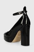 Туфлі Guess TEMIS колір чорний каблук блок FL7TMS PAF08 Туфлі Guess TEMIS колір чорний каблук блок FL7TMS PAF08