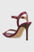 Шкіряні сандалі Lauren Ralph Lauren Gwen колір фіолетовий 802836571004