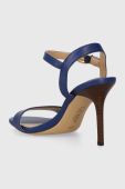 Шкіряні сандалі Lauren Ralph Lauren Gwen колір синій 802836571005