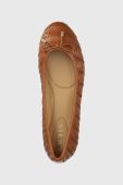 Шкіряні балетки Lauren Ralph Lauren Jayna колір коричневий  802912309002 Шкіряні балетки Lauren Ralph Lauren Jayna колір коричневий  802912309002