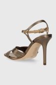 Шкіряні сандалі Lauren Ralph Lauren Madelaine колір золотий 802912330001 Шкіряні сандалі Lauren Ralph Lauren Madelaine колір золотий 802912330001