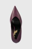 Шкіряні туфлі Patrizia Pepe колір фіолетовий 8Z0050 L048 M460 Шкіряні туфлі Patrizia Pepe колір фіолетовий 8Z0050 L048 M460
