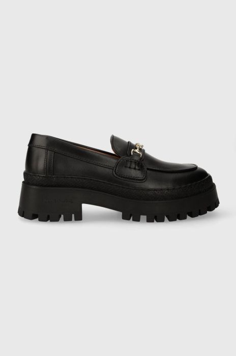 Шкіряні мокасини Filling Pieces Loafer Sierra жіночі колір чорний на плоскому ходу 44223051861 Шкіряні мокасини Filling Pieces Loafer Sierra жіночі колір чорний на плоскому ходу 44223051861